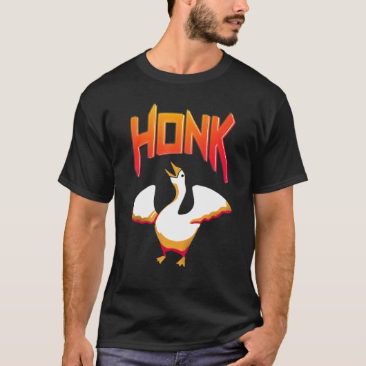 Untitled  Goose Game Meme Honk T-Shirt (Vorderseite)