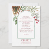 Unto Uns Ein Kind ist Geborenes Foto Weihnachten (Vorderseite)