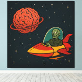 Untot Missle Man Leinwanddruck (Insitu (Holzboden))