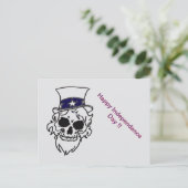 Untot Sam Greetings Feiertagspostkarte (Stehend Vorderseite)