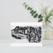 Untot steigend postkarte (Stehend Vorderseite)