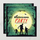 Untot Zombies Zombie Halloween-Party Einladung (Vorne/Hinten)