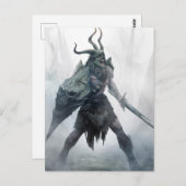 Untote Draugr Warrior Postkarte (Vorne/Hinten)