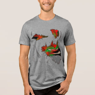Untote Enthüllung Tri-Blend Shirt
