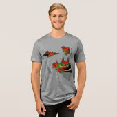 Untote Enthüllung Tri-Blend Shirt (Vorderseite voll)