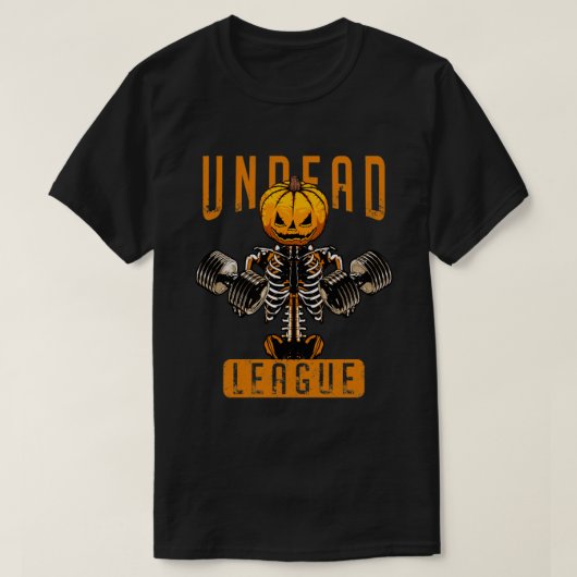 Untote Fitness League Workout Halloween Pumpkin Sk T-Shirt (Design vorne)