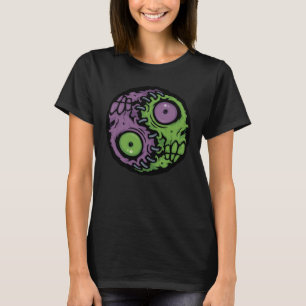 Untote Harmonie: Zombie Yin Yang-Symbol T-Shirt