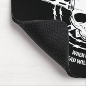 untote lebende Tote des Zombiejägers Mousepad (Ecke)