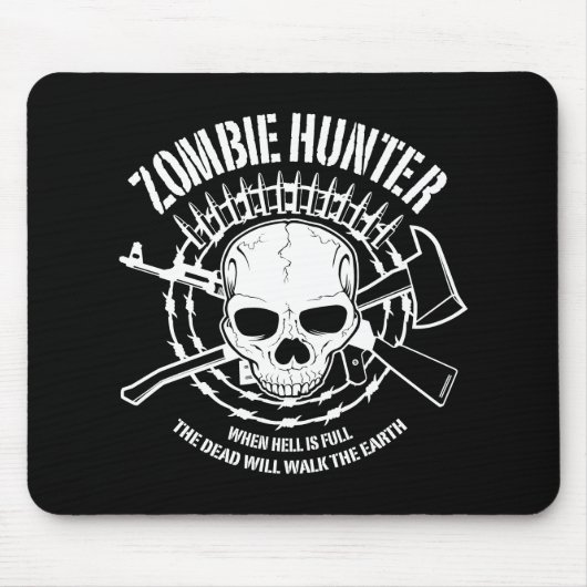 untote lebende Tote des Zombiejägers Mousepad (Vorne)
