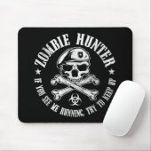 untote lebende Tote des Zombiejägers Mousepad (Mit Mouse)