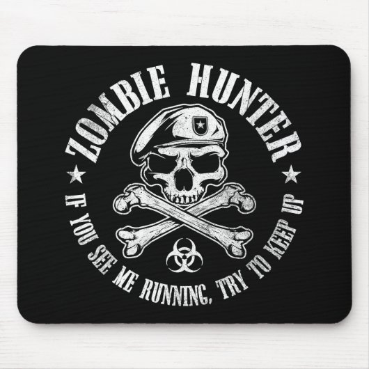 untote lebende Tote des Zombiejägers Mousepad (Vorne)
