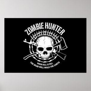 untote lebende Tote des Zombiejägers Poster