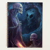 Untote Skelettkreaturen Horror Kunst Planer (Vorderseite)