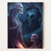 Untote Skelettkreaturen Horror Kunst Planer (Rückseite)