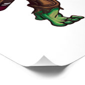 Untote Zombie-Artititistik Poster (Ecke)