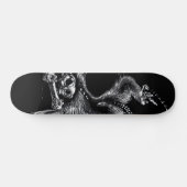 Untoter Affe mit Harmonika Skateboard (Horizontal)