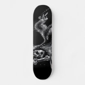 Untoter Affe mit Harmonika Skateboard (Vorderseite)