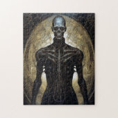 Untoter Cyborg Sci-Fi Horror Art Puzzle (Vertikal)