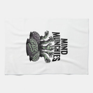 Untoter Hirnschmaus Vintage-Zombie-Hände-Horror-Sh Geschirrtuch