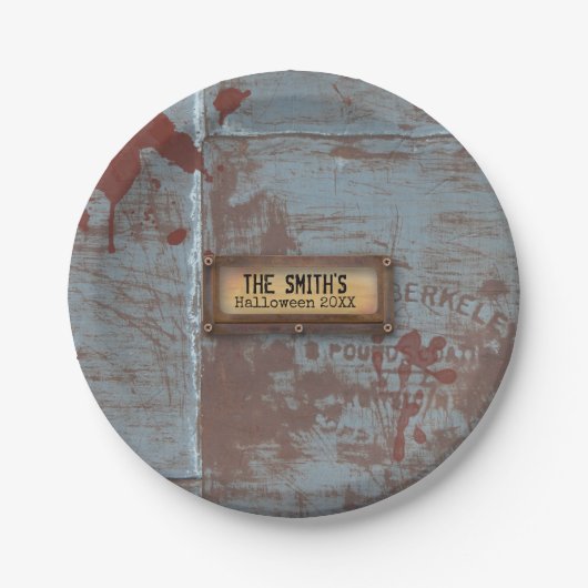 Untotes Halloween Pappteller (Vorderseite)