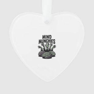 Untotes Hirnfest Vintage Zombie Hände Horror-Shirt Ornament