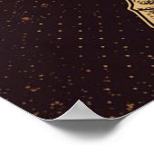 Untotes Pferd vor dunklem gotischen Hintergrund Poster (Ecke)