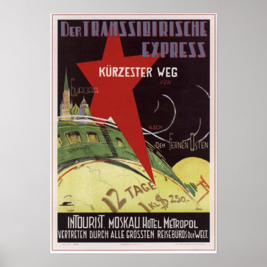 Untouristisch. Transsibirische Expressusrepublik 1 Poster (Vorne)