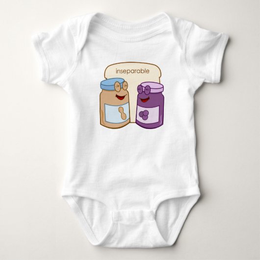 Untrennbar Baby Strampler (Vorderseite)
