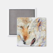 Untrennbar - Wolf Duo Magnet (Vorderseite/Rückseite)