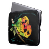 Untrennbare Papageien Laptopschutzhülle (Vorderseite Links)