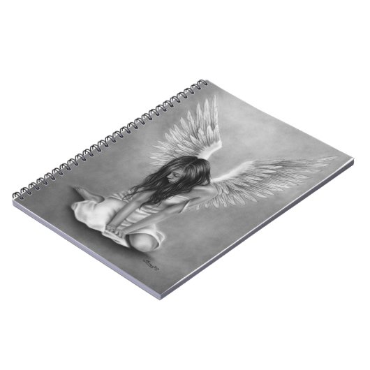 Untröstliches Engels-Notizbuch Notizblock (Linke Seite)