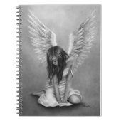 Untröstliches Engels-Notizbuch Notizblock (Vorderseite)
