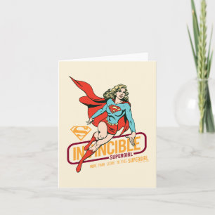 Unübertreffliche Supergirl Retro Grafik