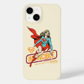 Unübertreffliche Supergirl Retro Grafik Case-Mate iPhone Hülle (Rückseite)