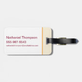 Unübertreffliche Supergirl Retro Grafik Gepäckanhänger (Rückseite horizontal)