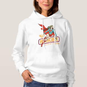 Unübertreffliche Supergirl Retro Grafik Hoodie
