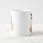 Unübertreffliche Supergirl Retro Grafik Jumbo-Tasse (Vorderseite)
