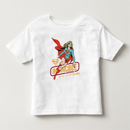 Unübertreffliche Supergirl Retro Grafik Kleinkind T-shirt (Vorderseite)