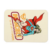 Unübertreffliche Supergirl Retro Grafik Magnet (Horizontal)