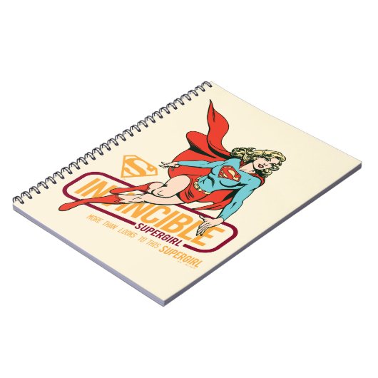 Unübertreffliche Supergirl Retro Grafik Notizblock (Linke Seite)