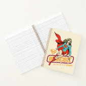 Unübertreffliche Supergirl Retro Grafik Notizblock (Innenseite)