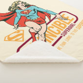 Unübertreffliche Supergirl Retro Grafik Sherpadecke (3/4)