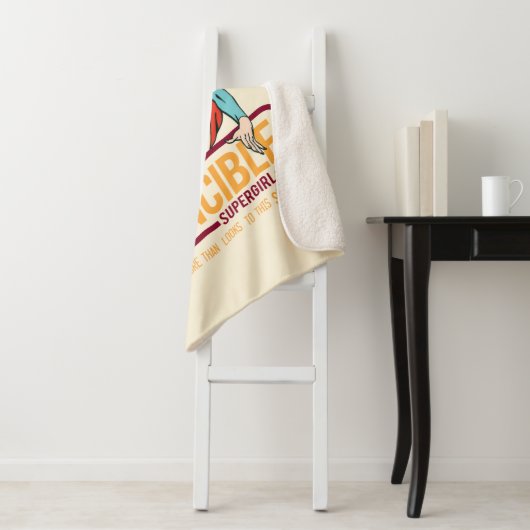 Unübertreffliche Supergirl Retro Grafik Sherpadecke (Beispiel)