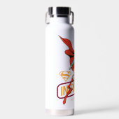 Unübertreffliche Supergirl Retro Grafik Trinkflasche (Vorne)