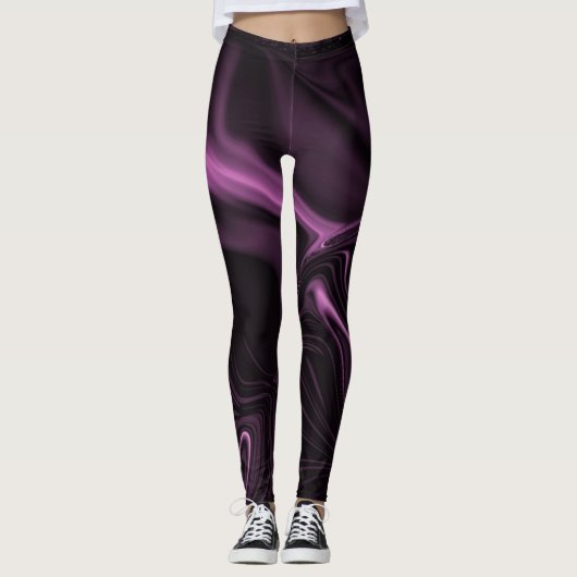 Unullen oder rauchen undurchsichtig rosa über dunk leggings (Vorderseite)
