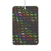 Unusual cool Rainbow Colorful Cute Dinosaur Autolufterfrischer (Vorderseite)