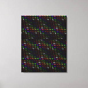 Unusual cool Rainbow Colorful Cute Dinosaur Leinwanddruck