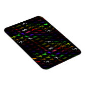 Unusual cool Rainbow Colorful Cute Dinosaur Magnet (Rechte Seite)