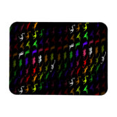 Unusual cool Rainbow Colorful Cute Dinosaur Magnet (Horizontal)