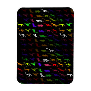Unusual cool Rainbow Colorful Cute Dinosaur Magnet